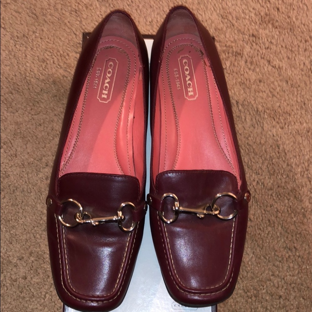 Coach “Dorie” Leather Flats